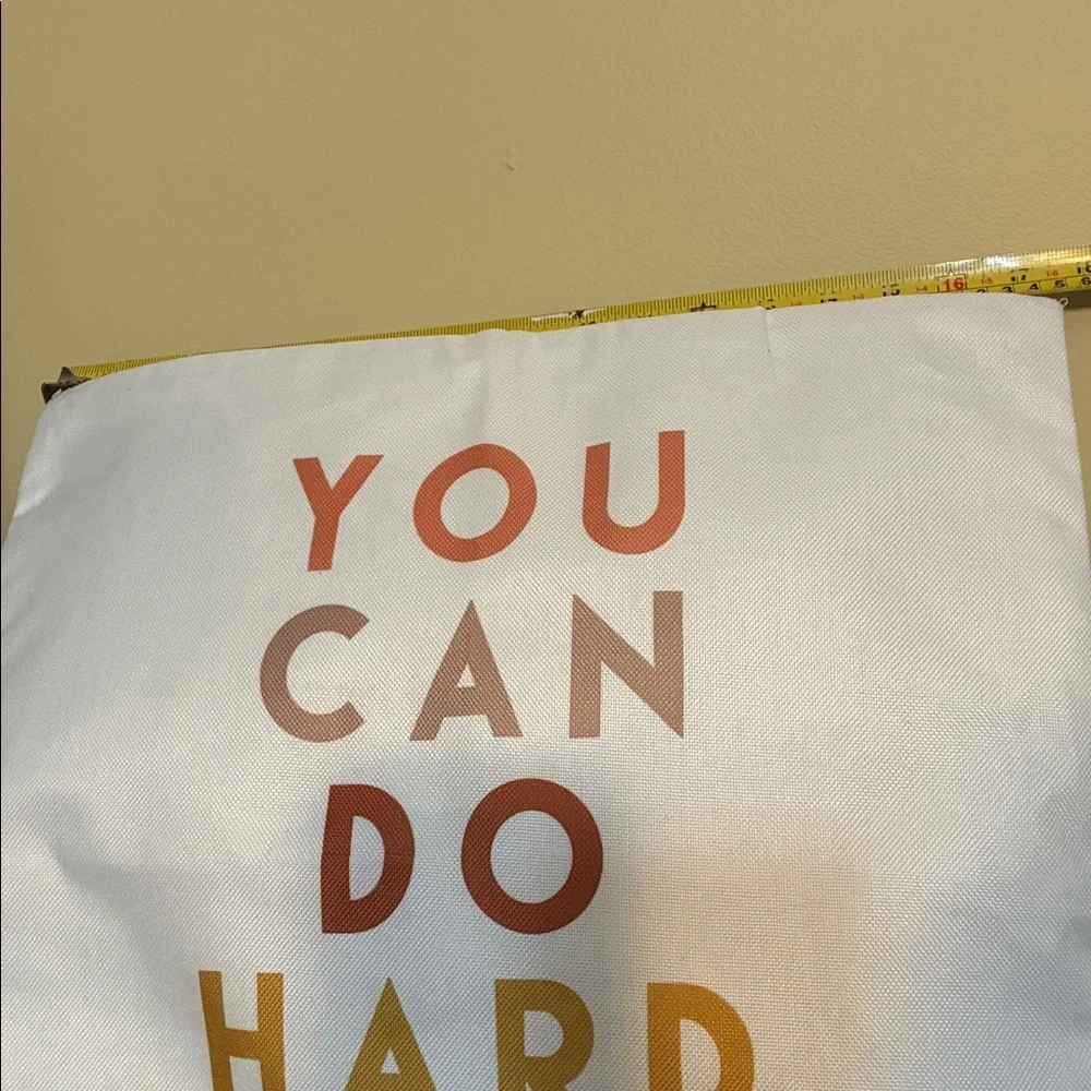 YOU CAN DO HARD THINGS Motivational Pillow